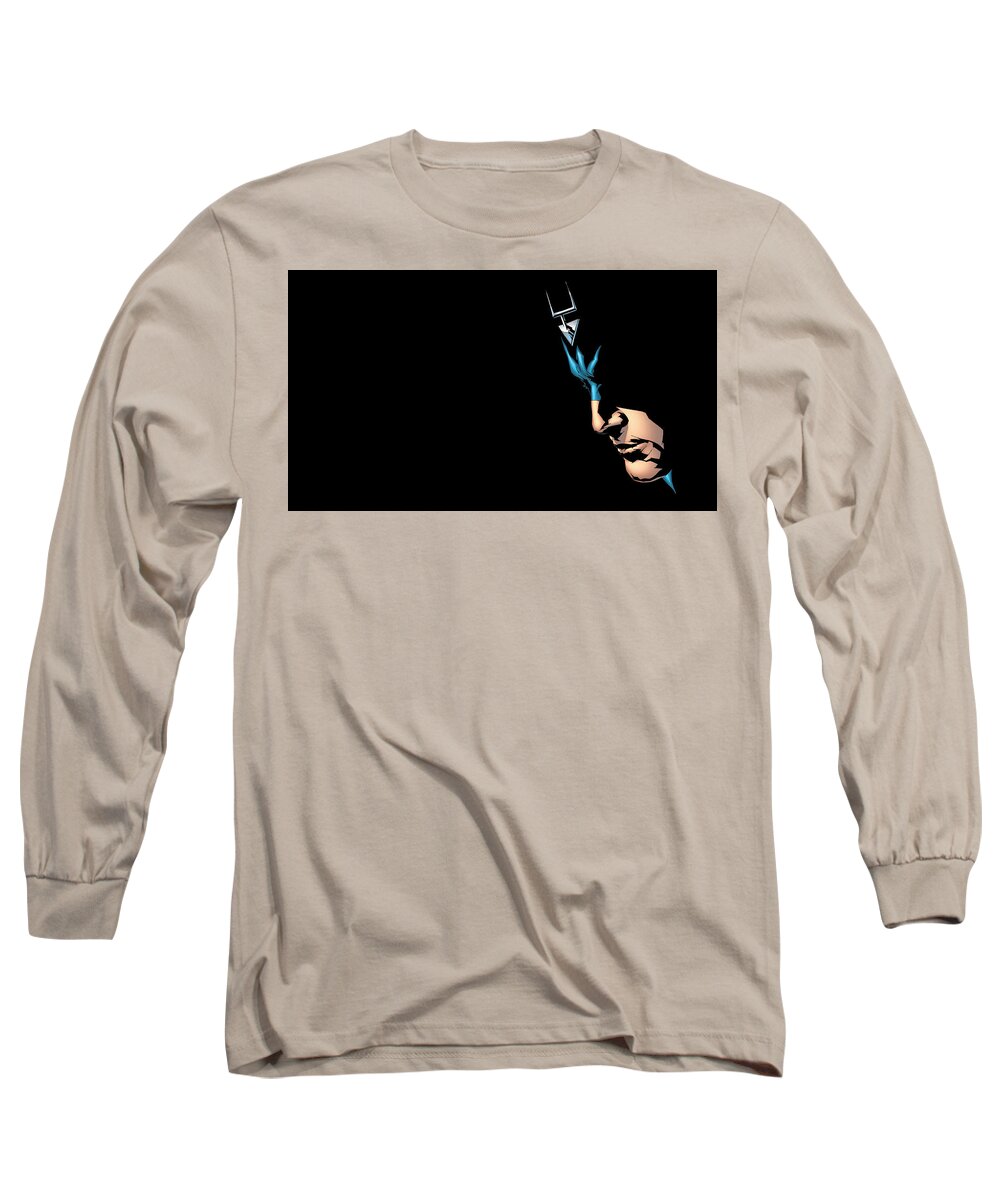 Black Bolt Long Sleeve T-Shirt featuring the digital art Black Bolt by Maye Loeser