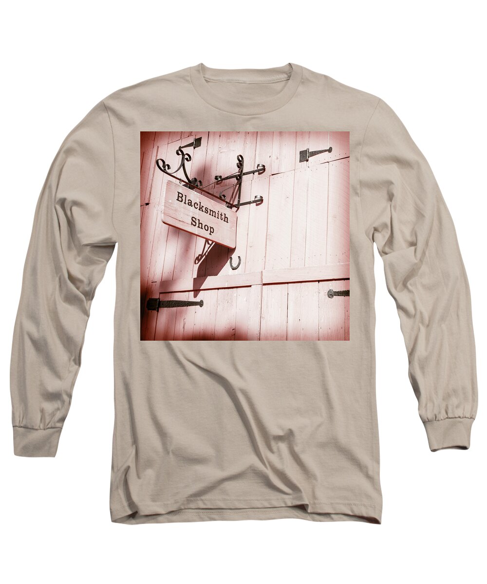 America Long Sleeve T-Shirt featuring the photograph Blacksmith shop by Alexey Stiop