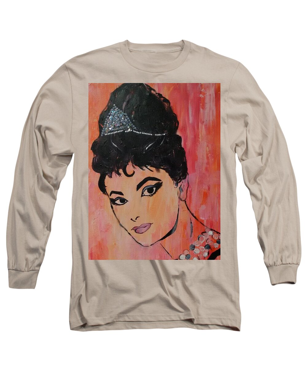 Breakfast Long Sleeve T-Shirt featuring the painting Breakfast at Tiffanys by Lynne McQueen