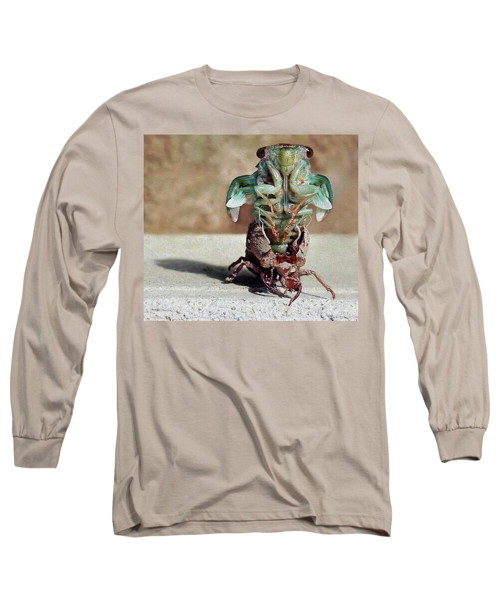 Cicada Long Sleeve T-Shirt featuring the photograph Breakout by Art Cole