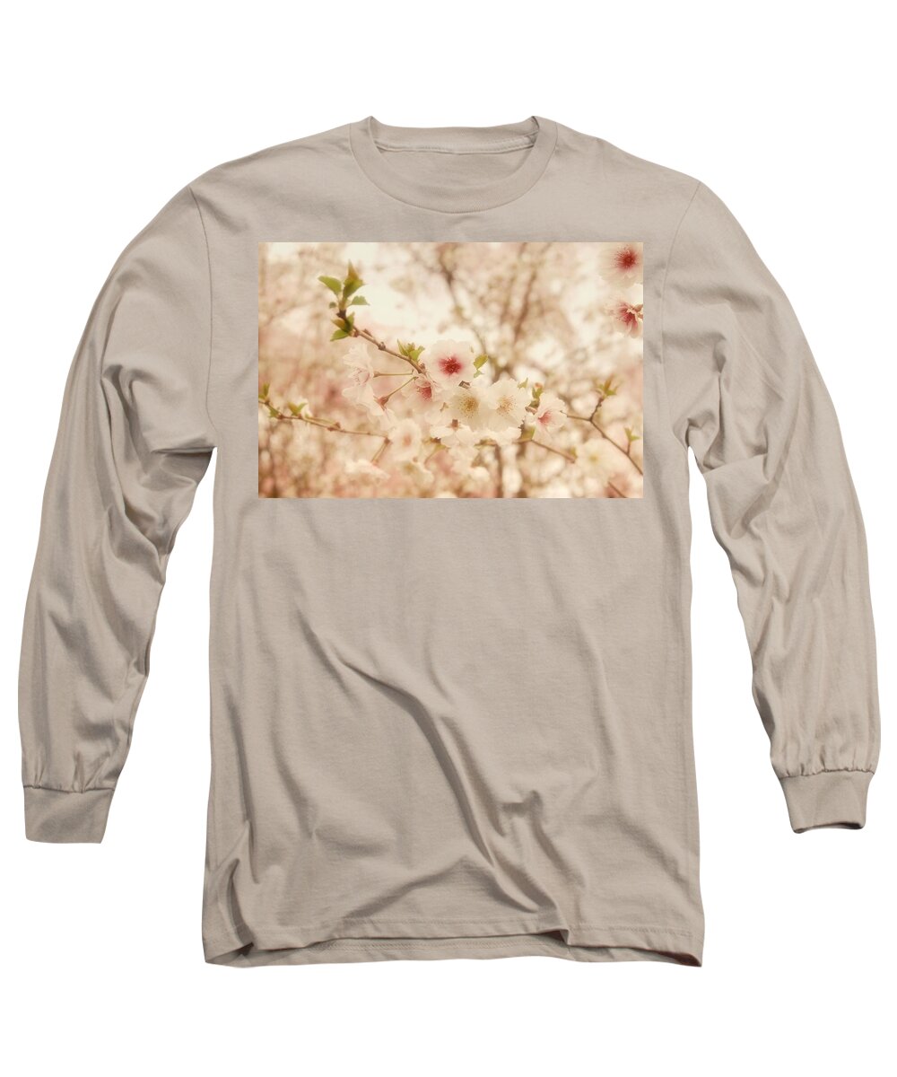 Cherry Blossom Trees Long Sleeve T-Shirt featuring the photograph Breathe - Holmdel Park by Angie Tirado