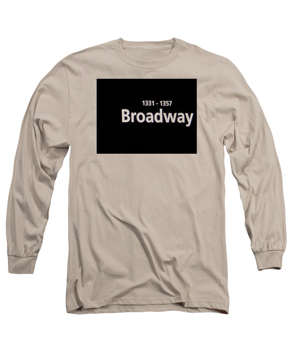 New York Long Sleeve T-Shirt featuring the photograph Broadway by Natalie Claire Bradley