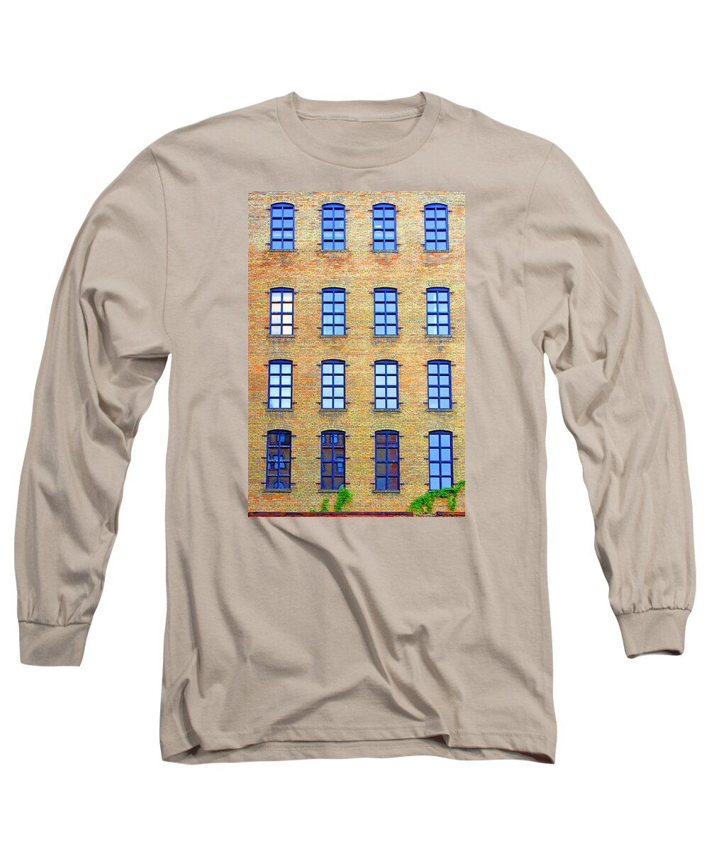 Windows Long Sleeve T-Shirt featuring the photograph Building Windows by David Ralph Johnson