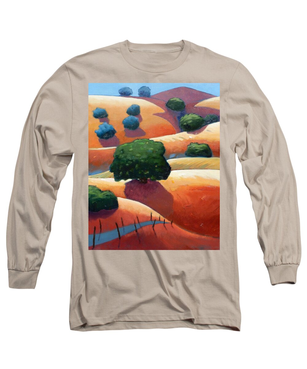 California Long Sleeve T-Shirt featuring the painting CA Rollers trip I by Gary Coleman