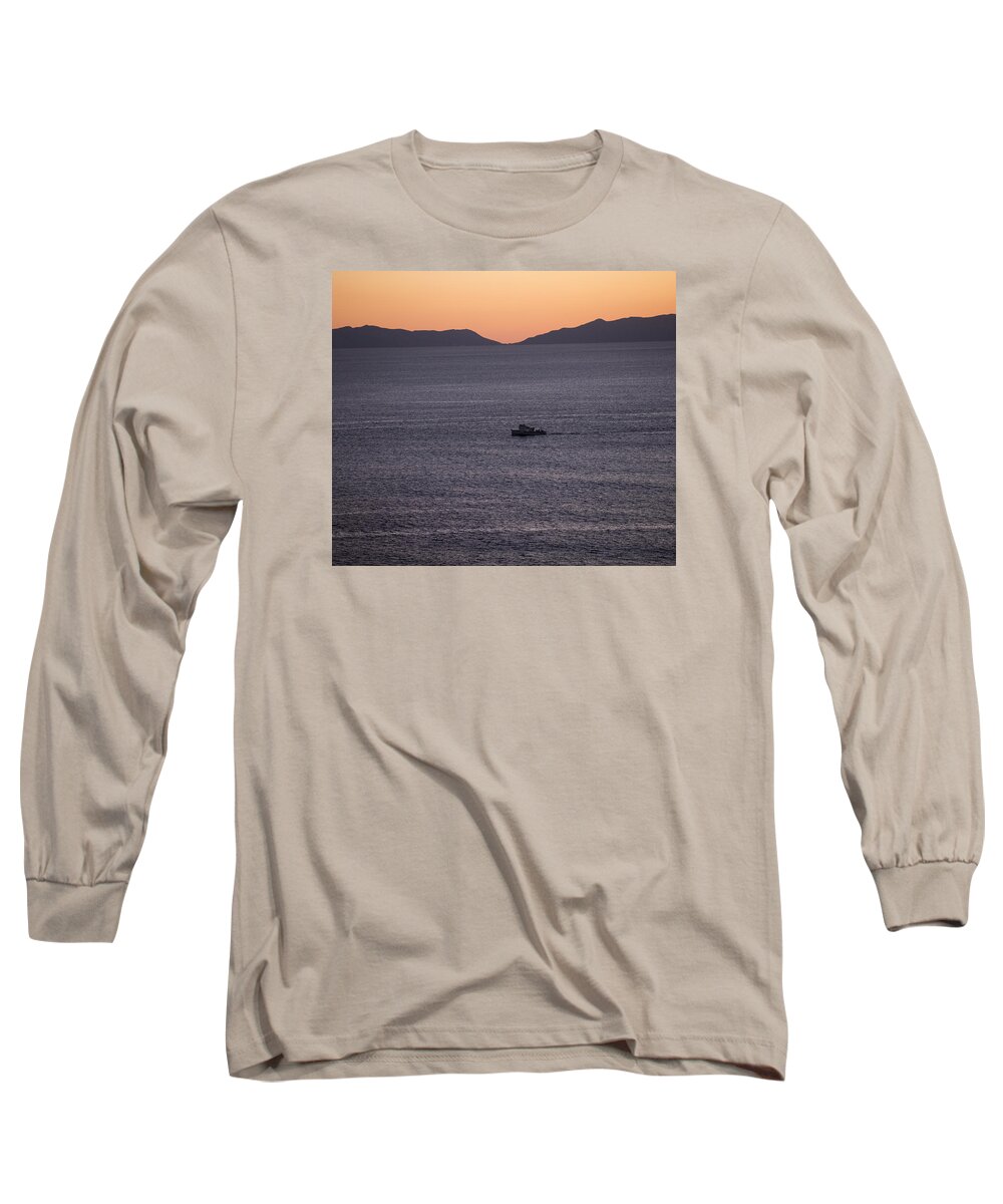Art Long Sleeve T-Shirt featuring the photograph Catalina Orange by Denise Dube
