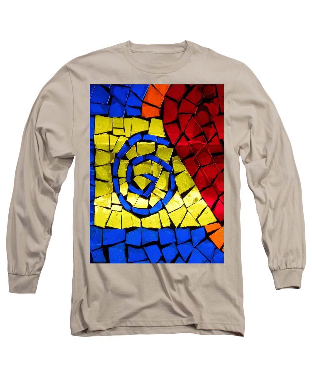Stained Glass Long Sleeve T-Shirt featuring the photograph Chapel of Love by Kerry Obrist
