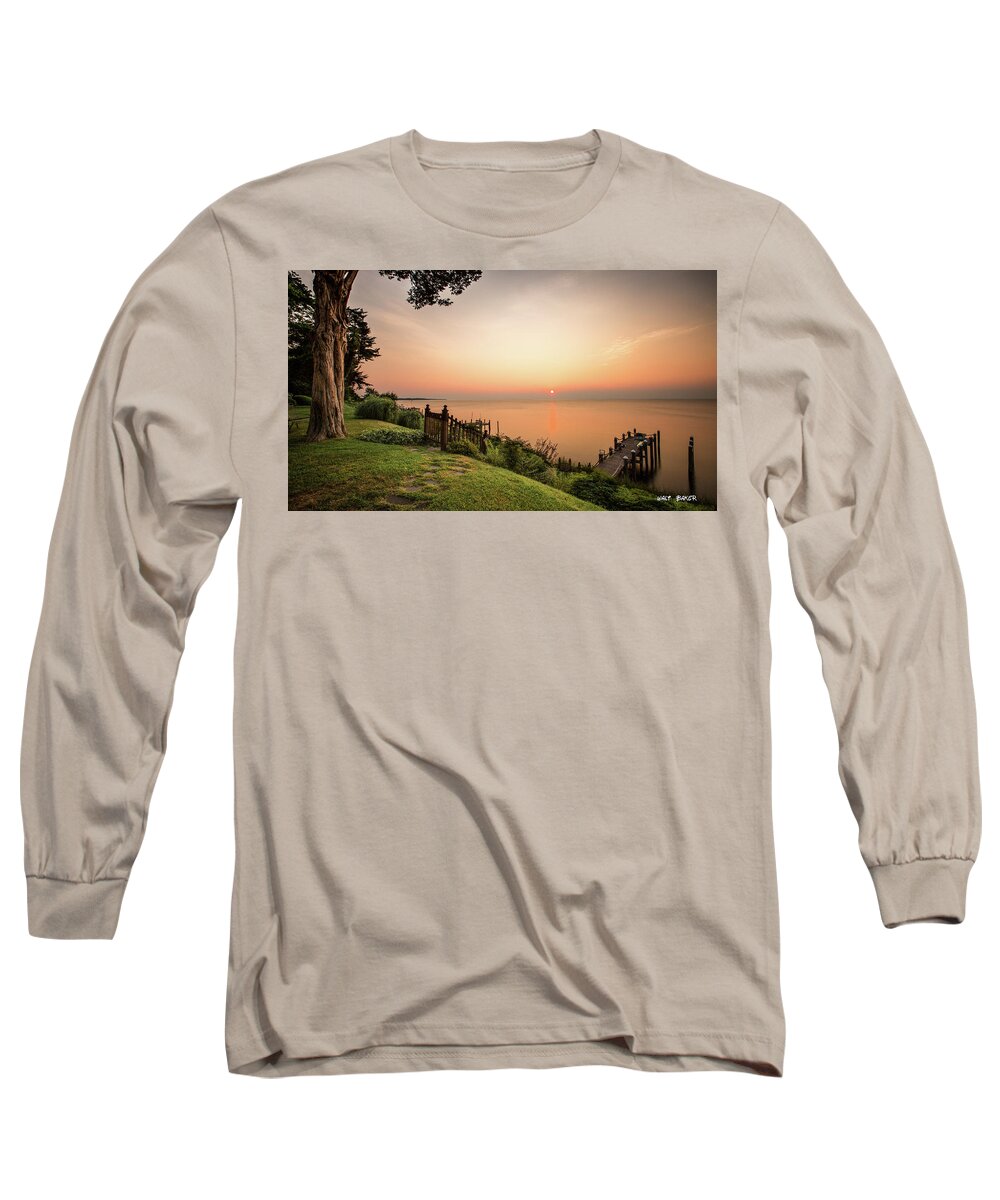 Chesapeake Bay Long Sleeve T-Shirt featuring the photograph Chesapeake Morning by Walt Baker