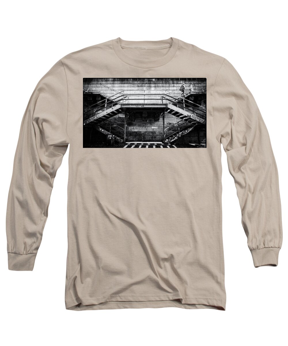 Climb Long Sleeve T-Shirt featuring the photograph Climb the Stairs by M G Whittingham