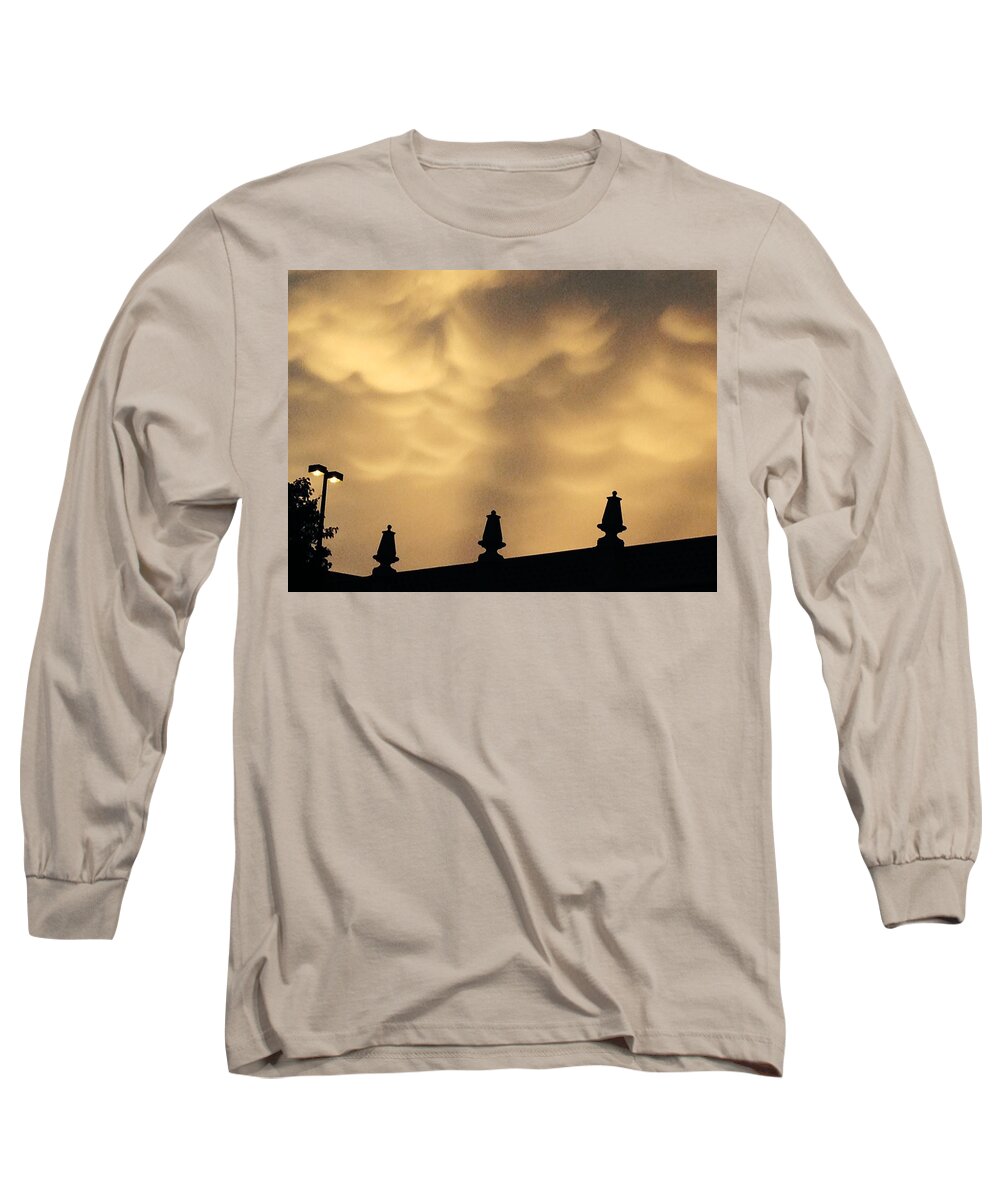 Kcmo Long Sleeve T-Shirt featuring the photograph Collides with Beauty by Michael Oceanofwisdom Bidwell