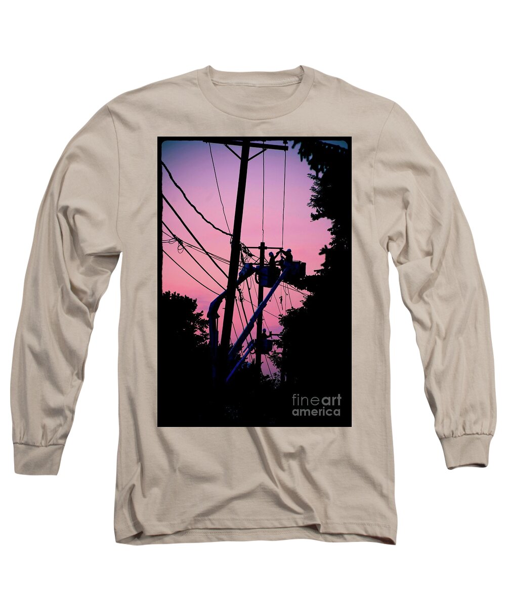 Photography Long Sleeve T-Shirt featuring the photograph Connections by Frank J Casella