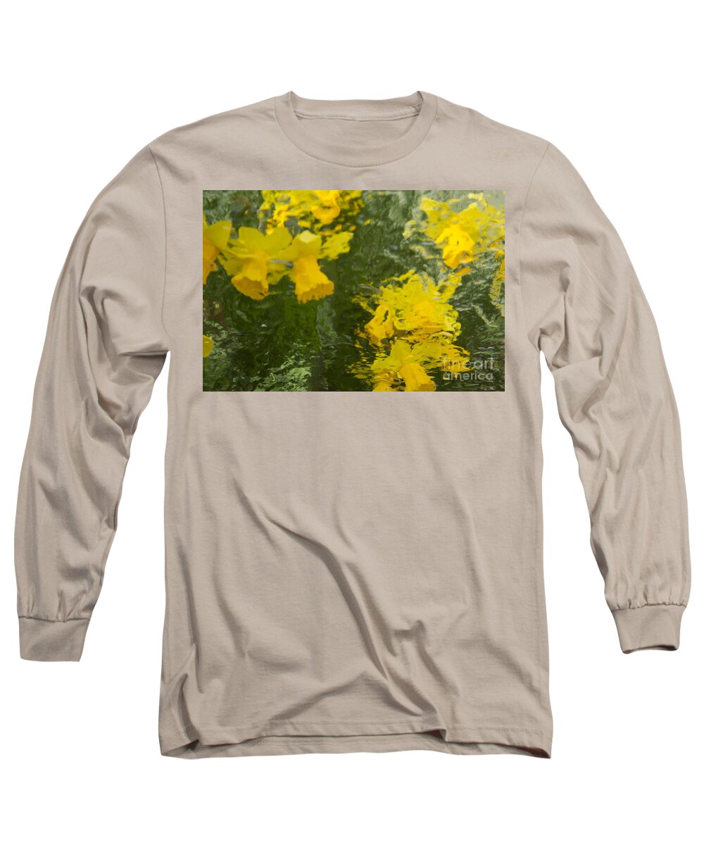 Daffodil Long Sleeve T-Shirt featuring the photograph Daffodil Impressions by Jeanette French