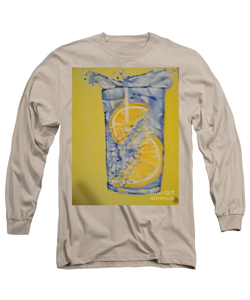Water Long Sleeve T-Shirt featuring the painting Dakota Flint Prayer by Saundra Johnson