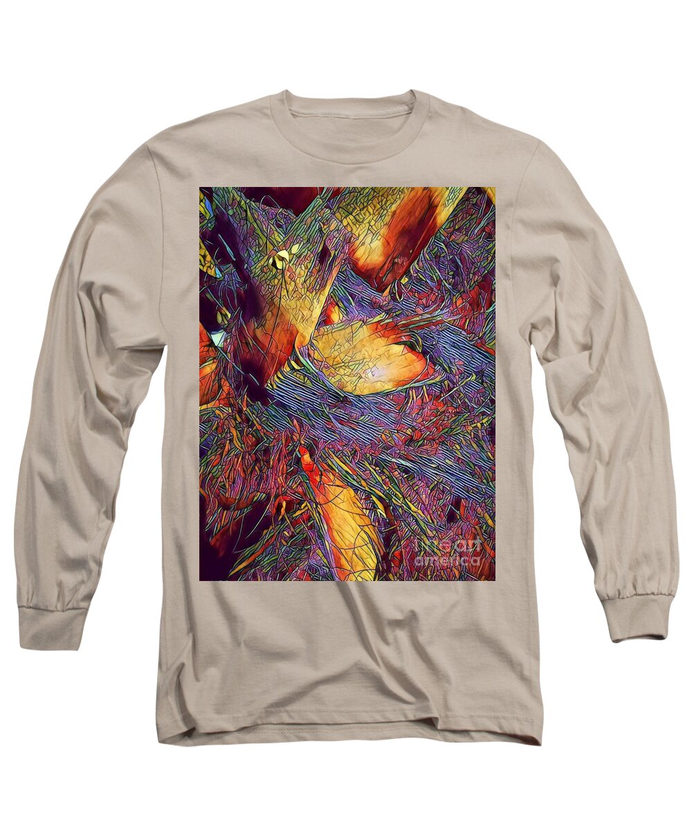 Date Palm Long Sleeve T-Shirt featuring the photograph Date with a rainbow by Jarek Filipowicz