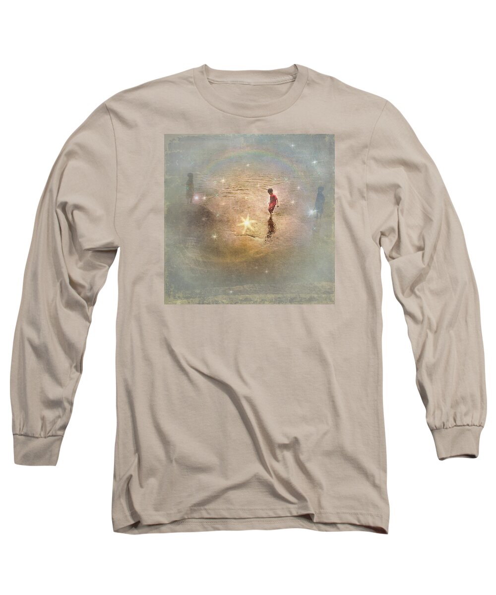 Boy Long Sleeve T-Shirt featuring the digital art Nighttime Playground by Melissa D Johnston