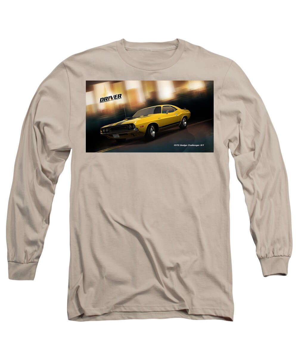Driver Long Sleeve T-Shirt featuring the digital art Driver by Super Lovely