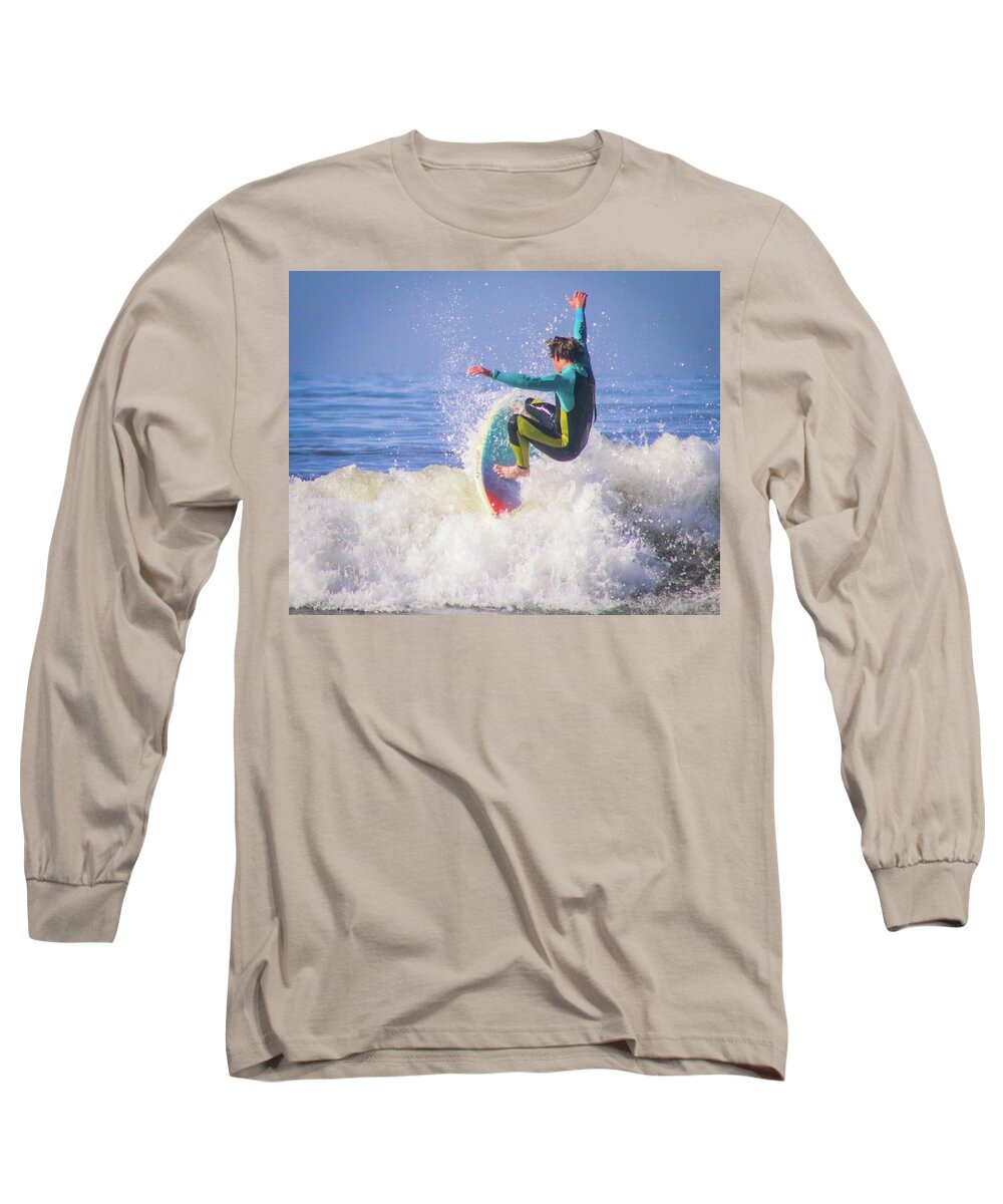 Drop In Long Sleeve T-Shirt featuring the photograph Drop in by Dr Janine Williams
