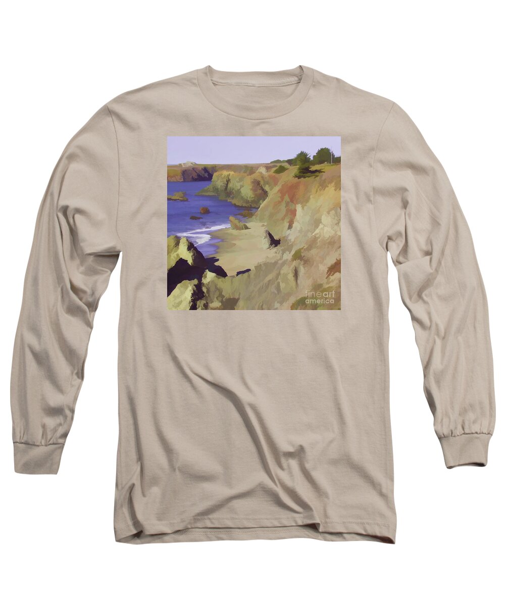 Landscape Long Sleeve T-Shirt featuring the photograph Above Bodega by Joyce Creswell