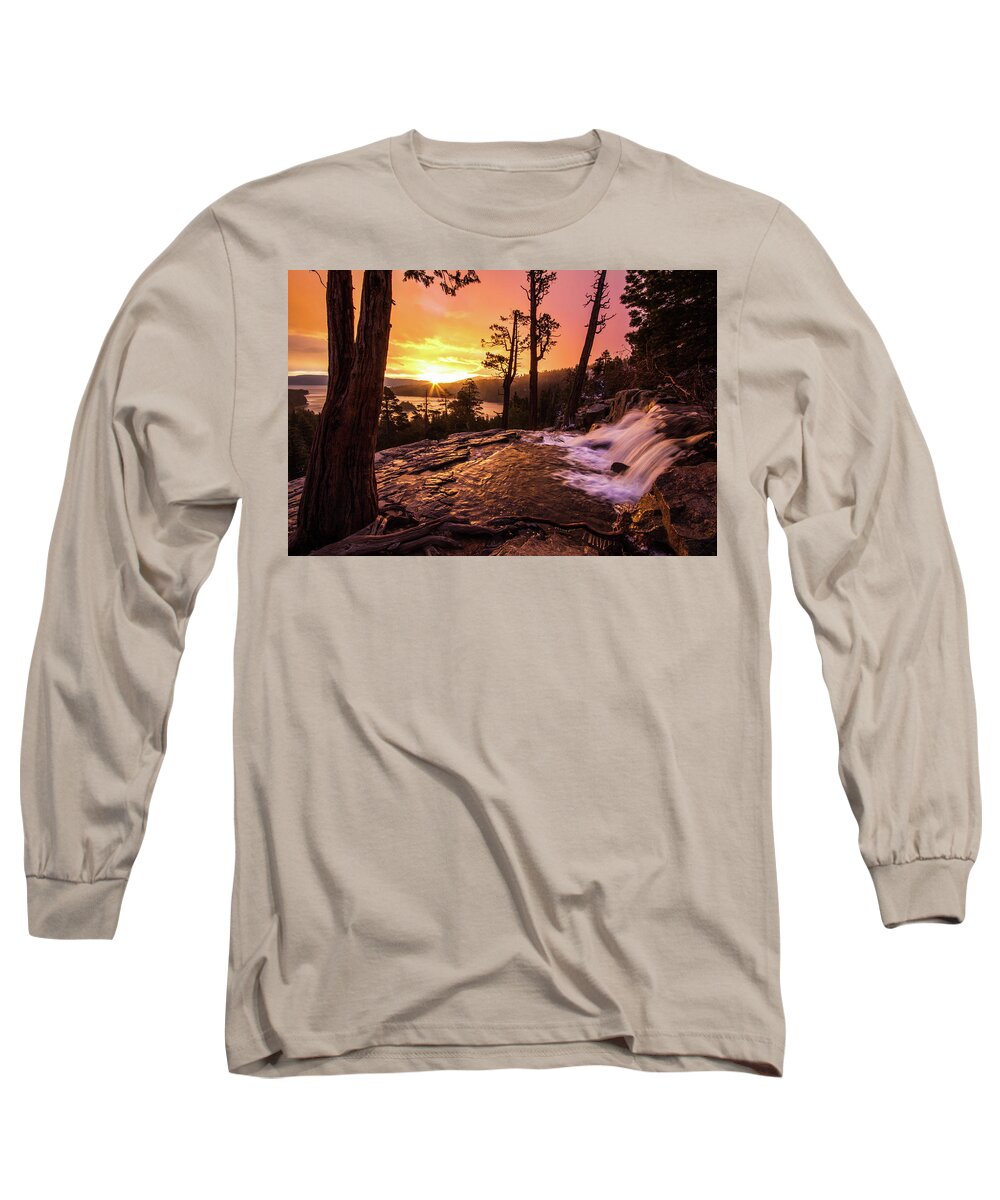 Sunrise Long Sleeve T-Shirt featuring the photograph Eagle Falls Sunrise by Wesley Aston