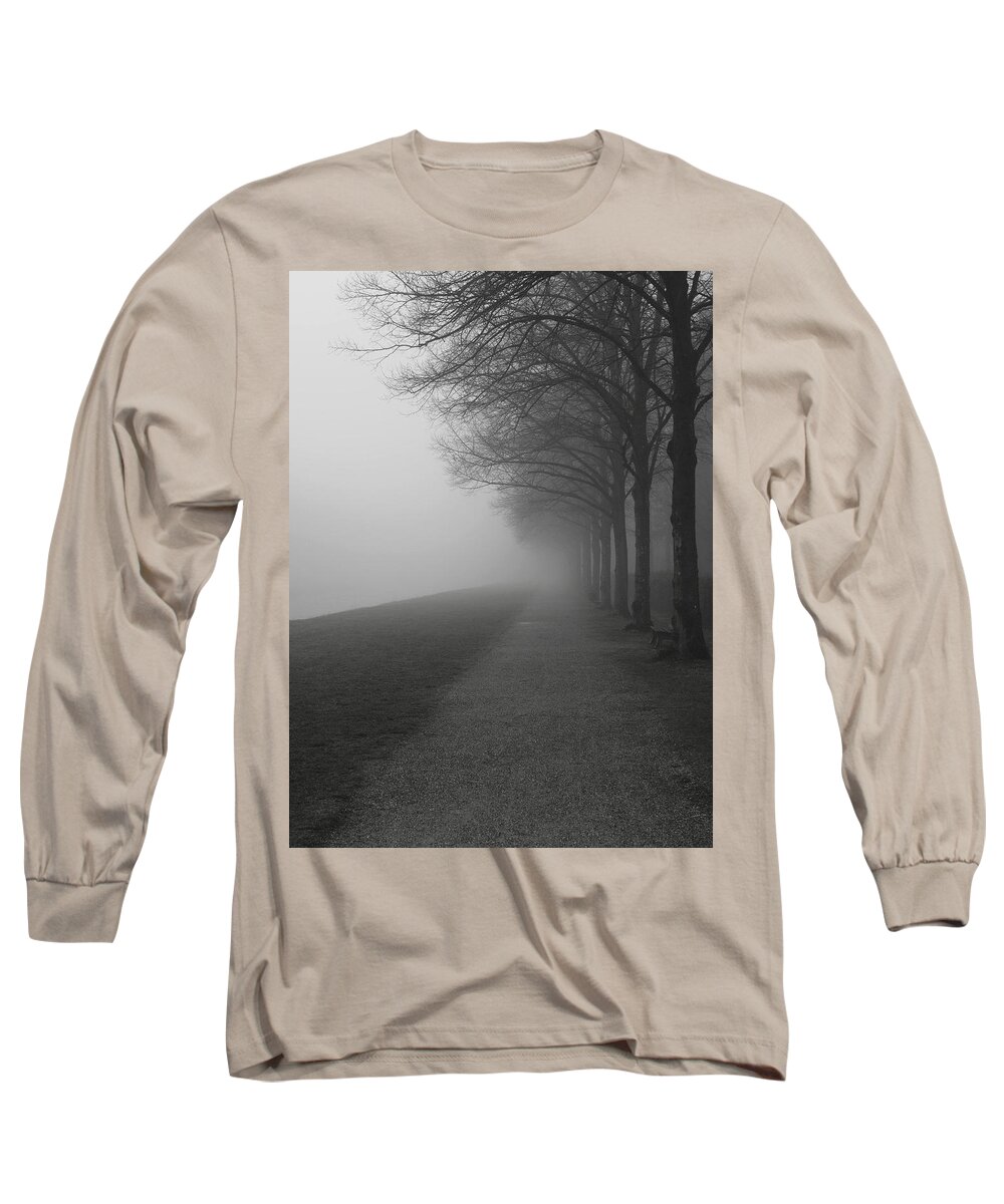 Monochrome Long Sleeve T-Shirt featuring the photograph Edge by Jessica Myscofski