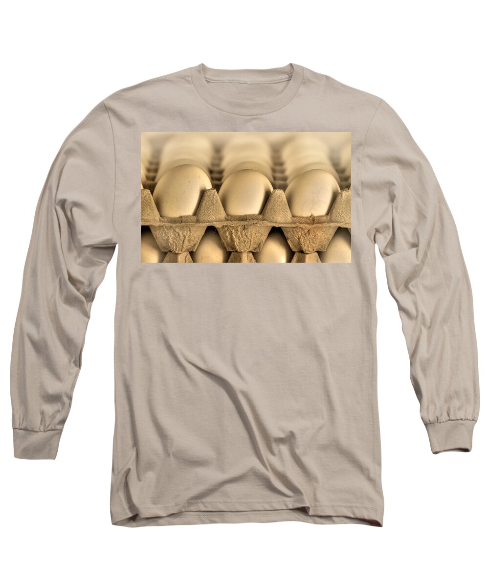 Blur Long Sleeve T-Shirt featuring the photograph Eggs by Evelina Kremsdorf