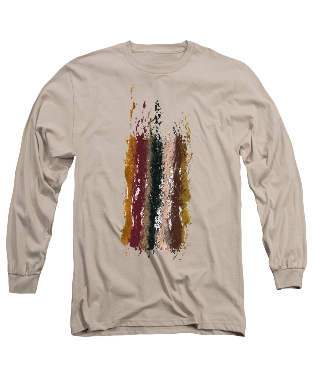 Lori Kingston Long Sleeve T-Shirt featuring the painting Exclamations 1 by Lori Kingston