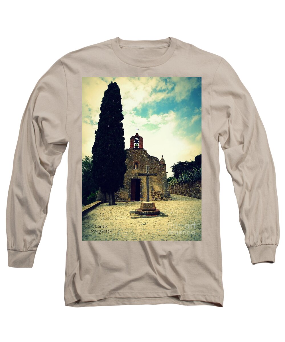 Chapel Long Sleeve T-Shirt featuring the photograph Faith Hope Love by Lainie Wrightson