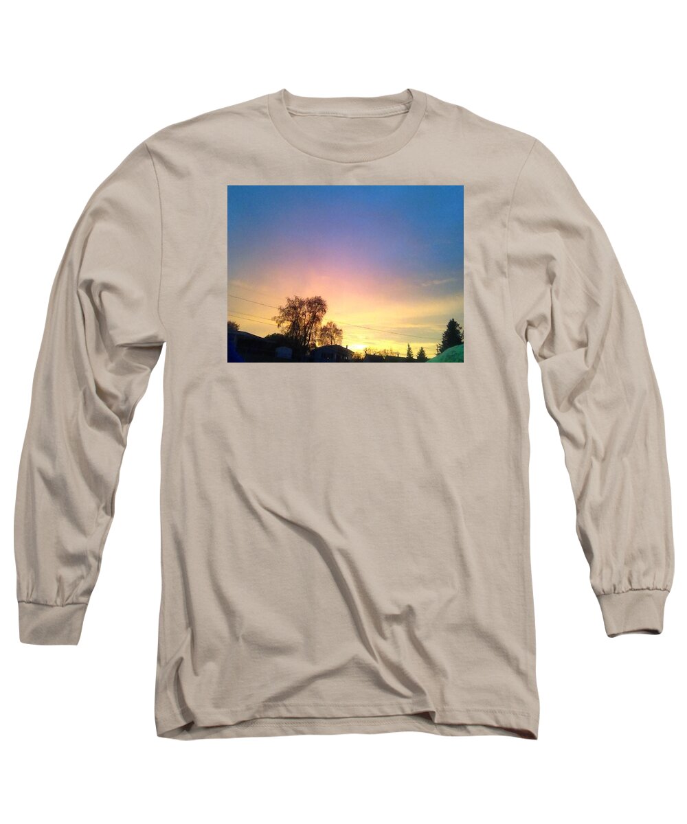 Sunset Long Sleeve T-Shirt featuring the photograph Falcon Sunset by Isabelle Kulow