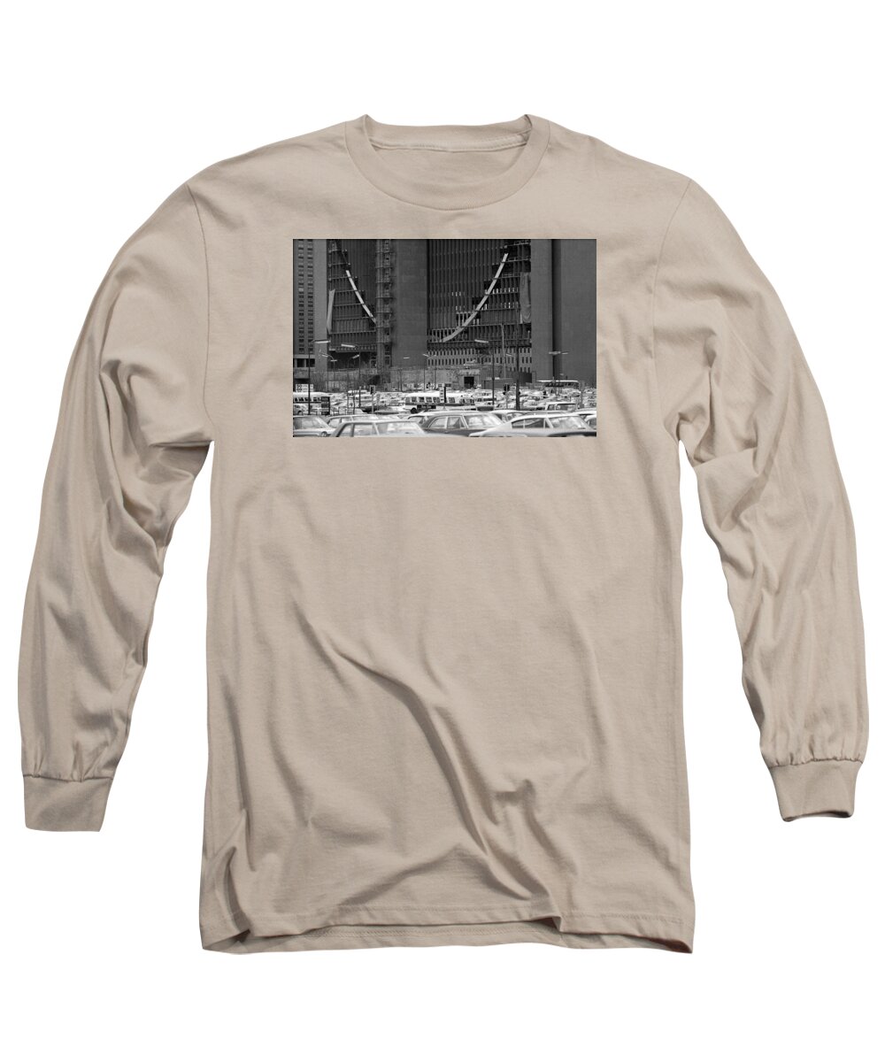 Actions Long Sleeve T-Shirt featuring the photograph Federal Reserve under construction by Mike Evangelist