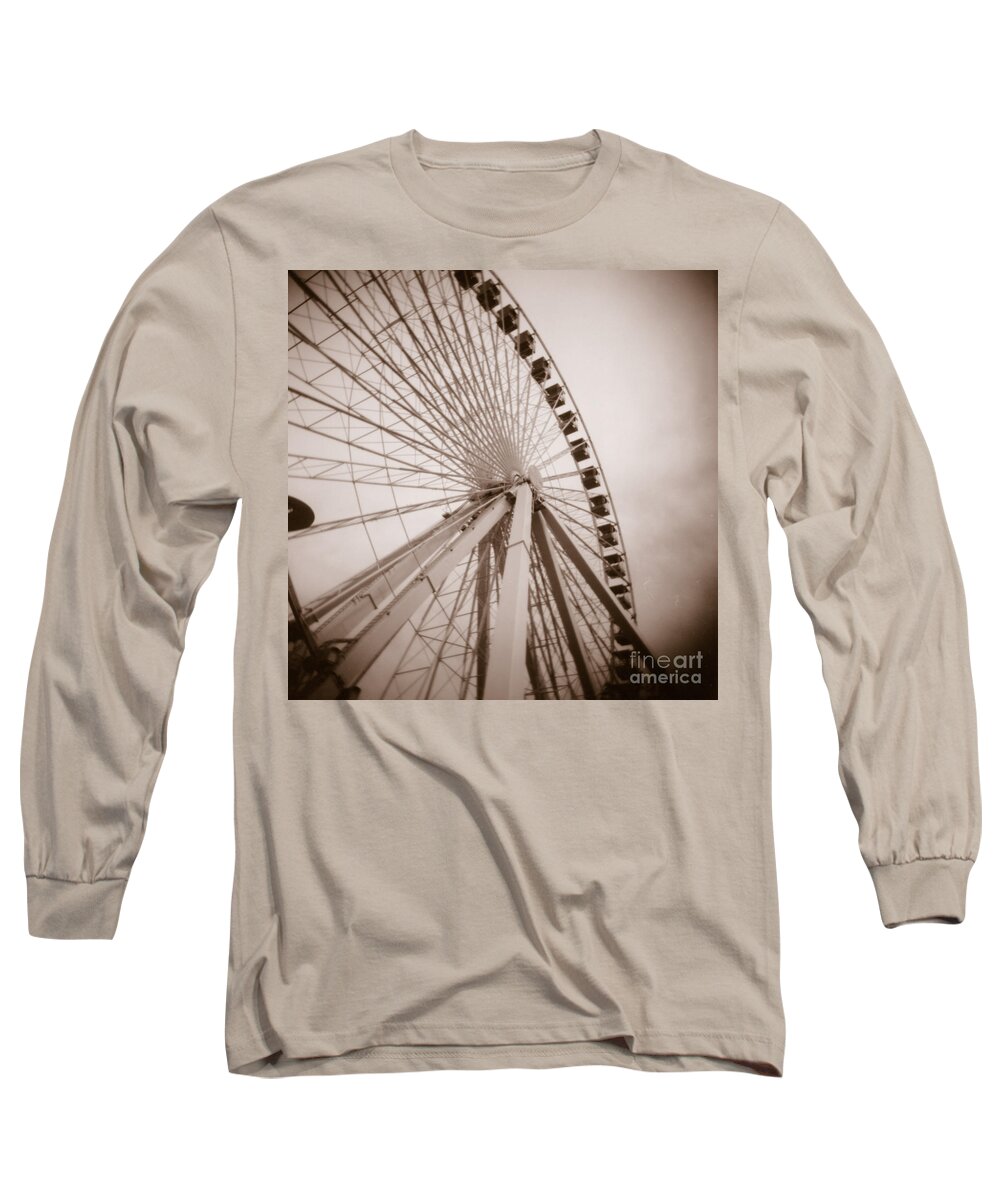 Fine Art Photography Long Sleeve T-Shirt featuring the photograph Ferris Wheel by Crystal Nederman