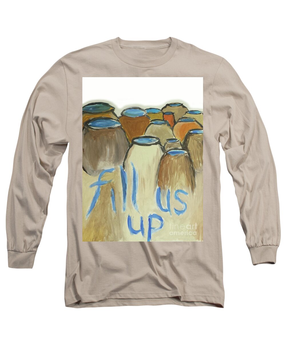 Water Long Sleeve T-Shirt featuring the digital art Fill Us Up by Curtis Sikes