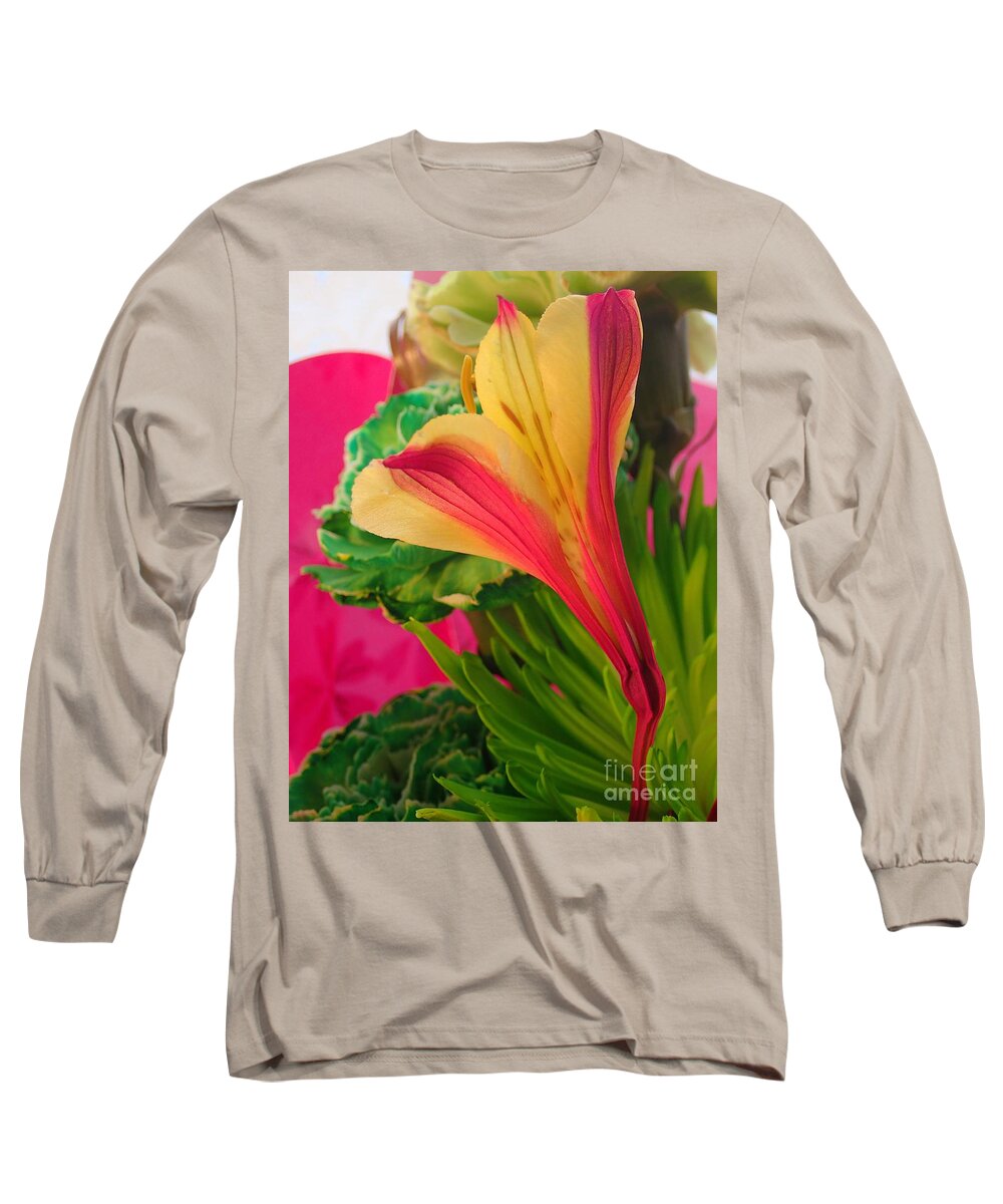 Flower Long Sleeve T-Shirt featuring the photograph Floral Fusion by Christina Verdgeline