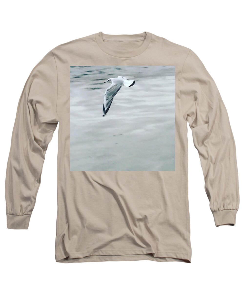  Long Sleeve T-Shirt featuring the photograph Flying Is Learning How To Throw by Collin Durden
