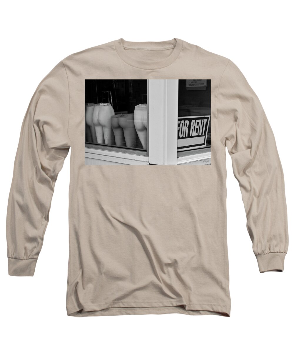 Sign Long Sleeve T-Shirt featuring the photograph For Rent by David Gordon