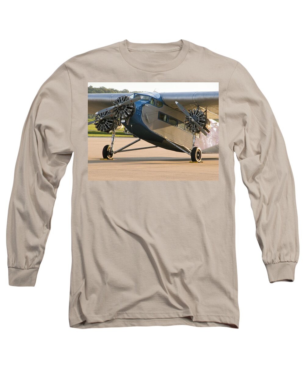 Airplane Long Sleeve T-Shirt featuring the photograph Ford Trimotor by Tim Mulina
