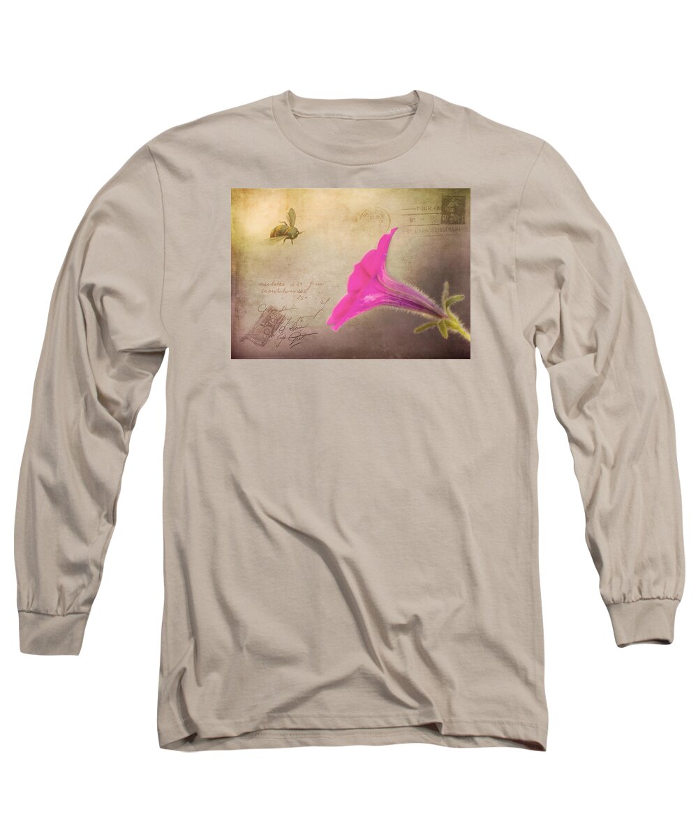 Postcard Long Sleeve T-Shirt featuring the photograph French Post by Cathy Kovarik