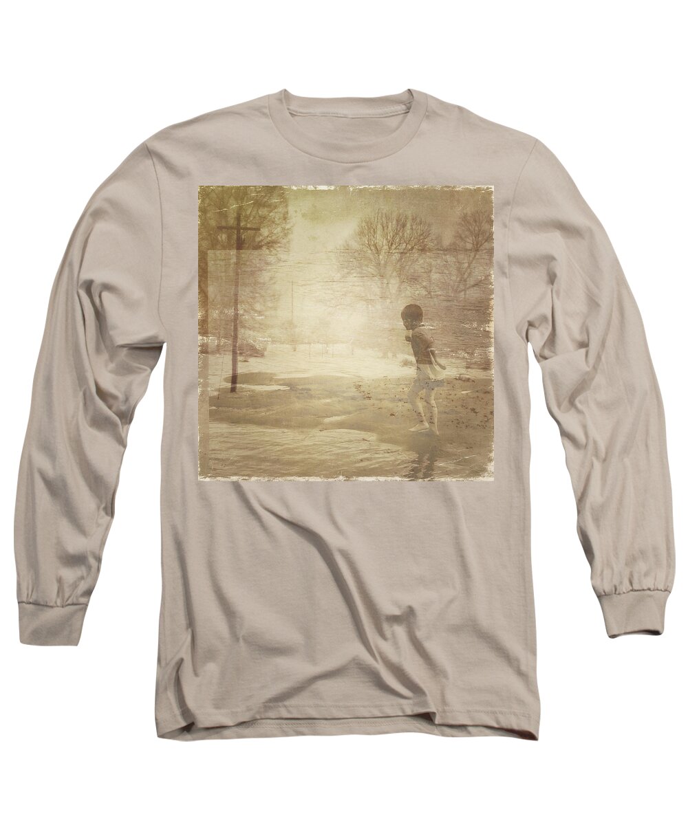 Digital Art Long Sleeve T-Shirt featuring the digital art Ghosts And Shadows Vi - Mistaken by Melissa D Johnston