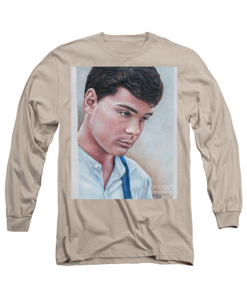 Anne Of Green Gables Long Sleeve T-Shirt featuring the drawing Gilbert Blythe / Jonathan Crombie by Christine Jepsen