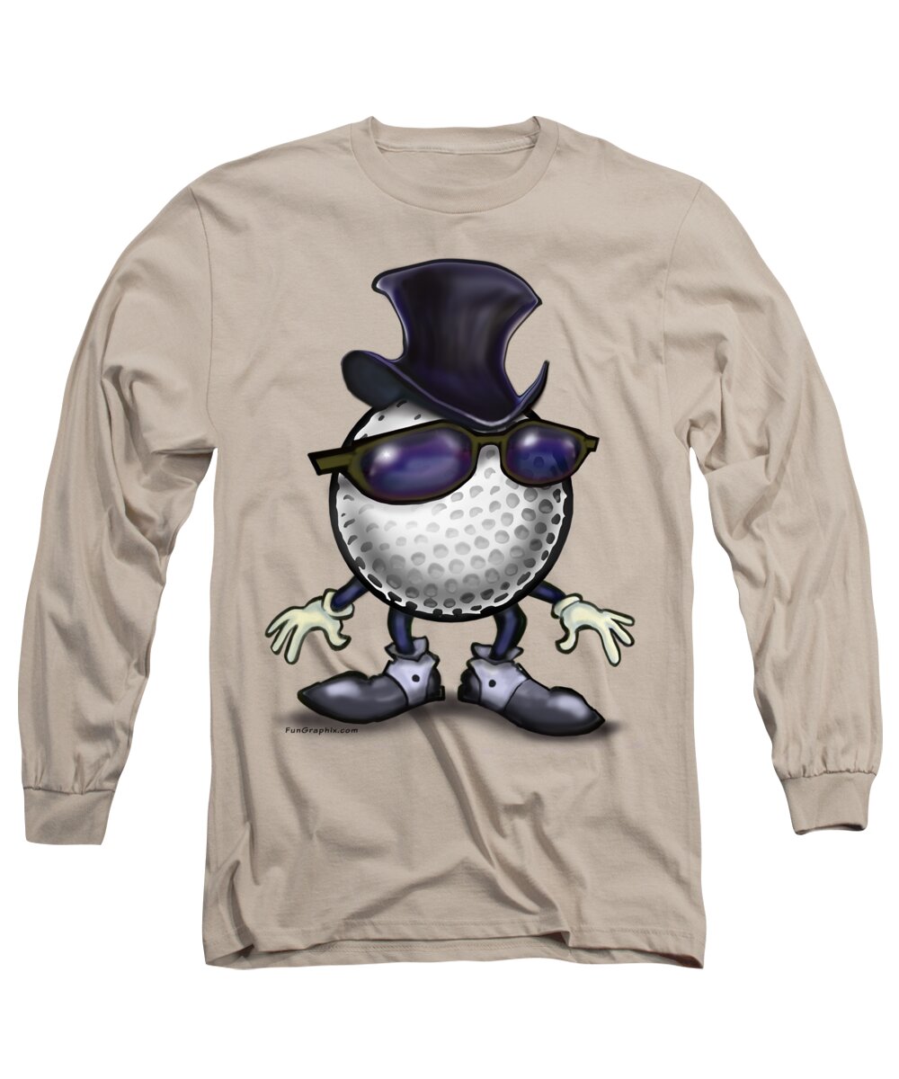 Golf Long Sleeve T-Shirt featuring the digital art Golf Classic by Kevin Middleton