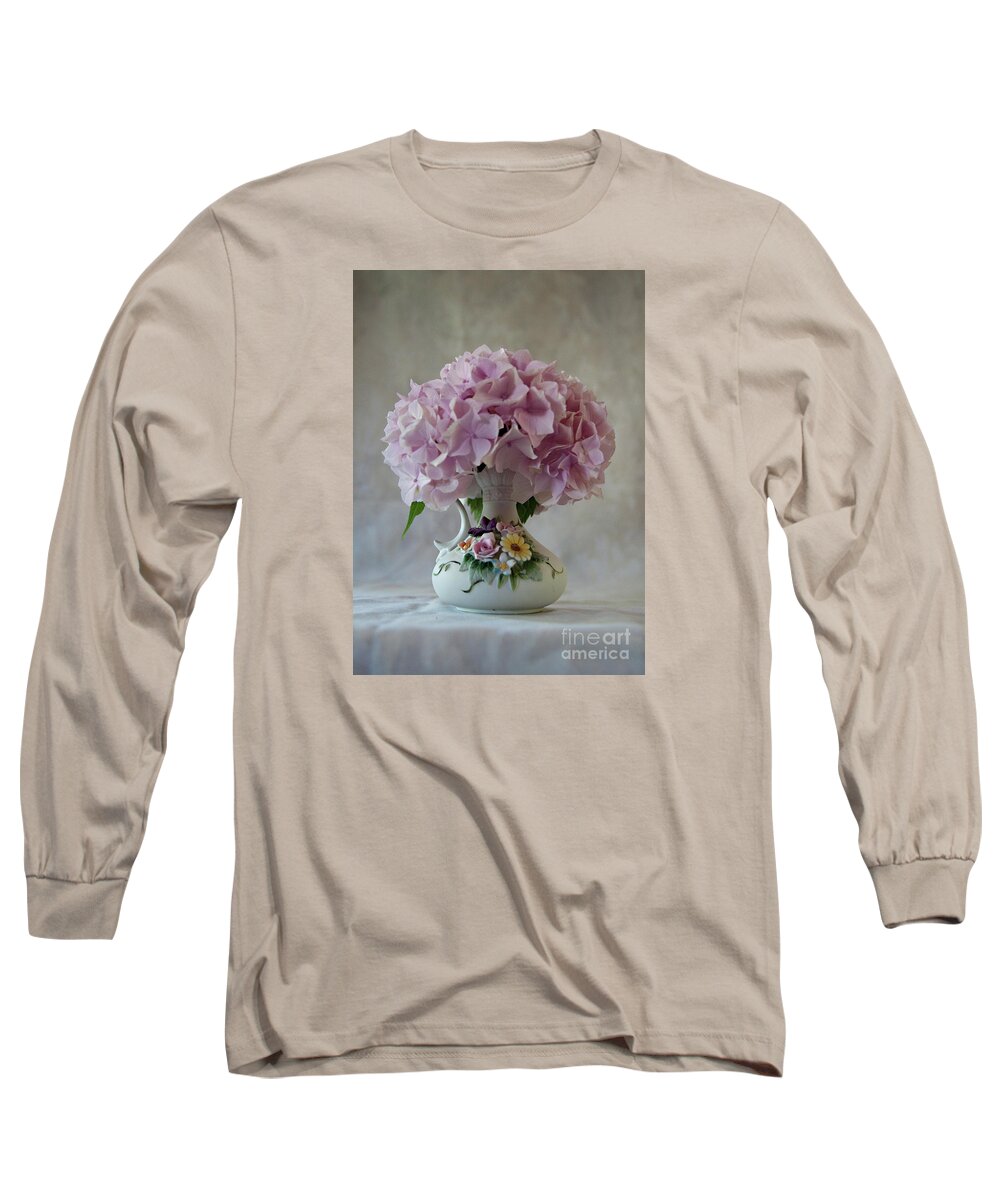 Flower Long Sleeve T-Shirt featuring the photograph Grandmother's Vase  by Sherry Hallemeier