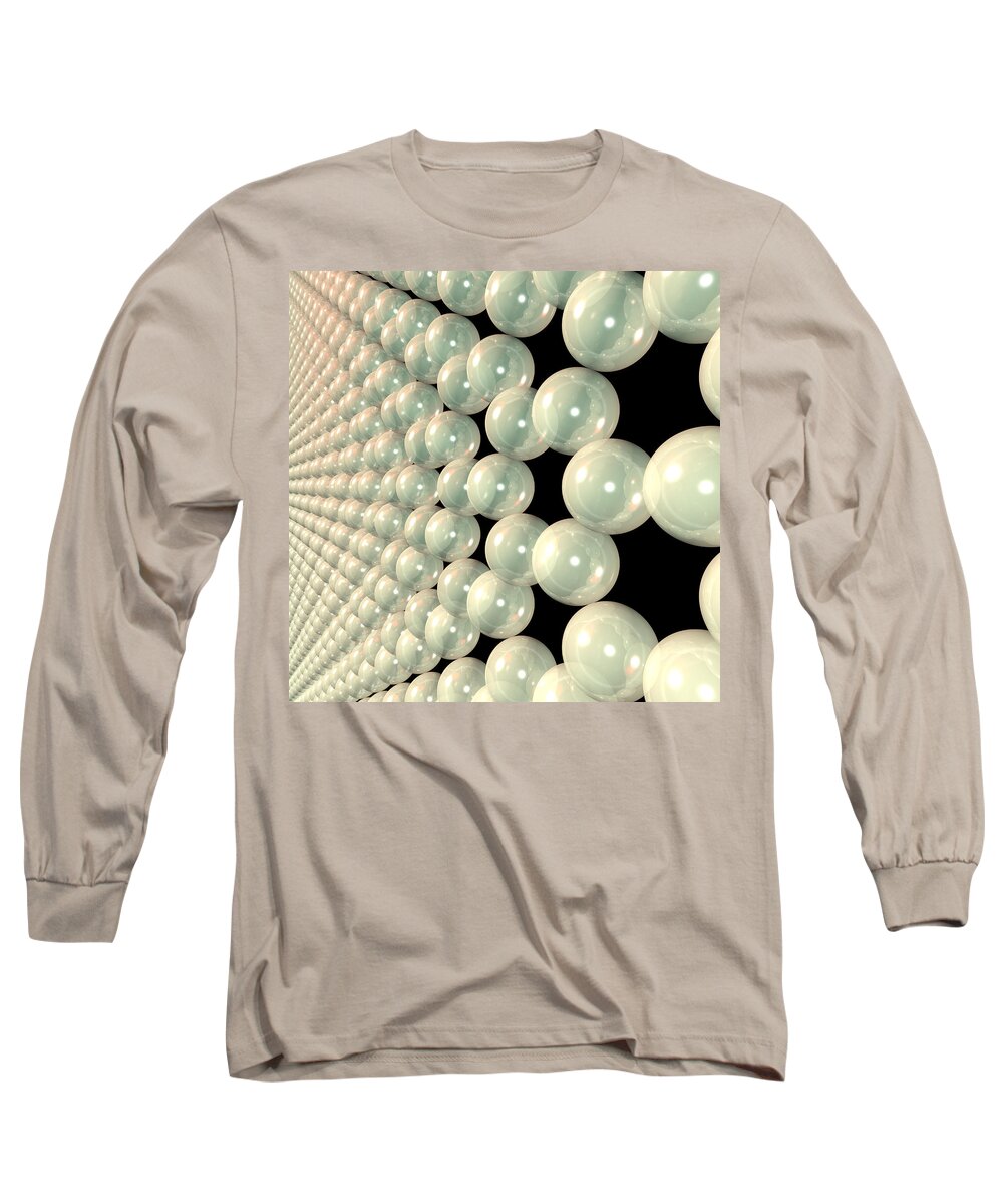 Allotrope Long Sleeve T-Shirt featuring the digital art Graphene 6 by Russell Kightley