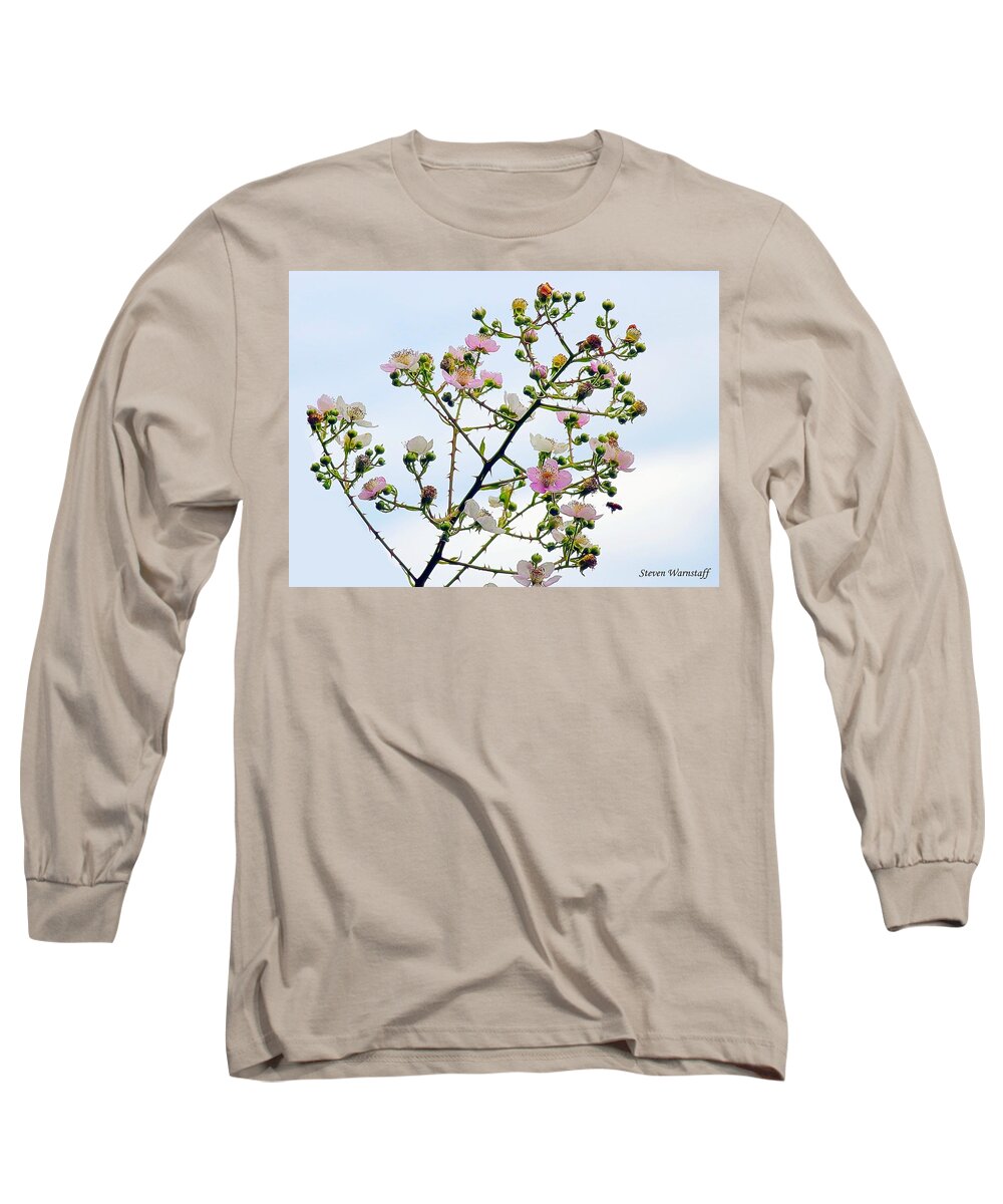 Blackberry Long Sleeve T-Shirt featuring the photograph Grasping For the Hands of Heaven by Steve Warnstaff