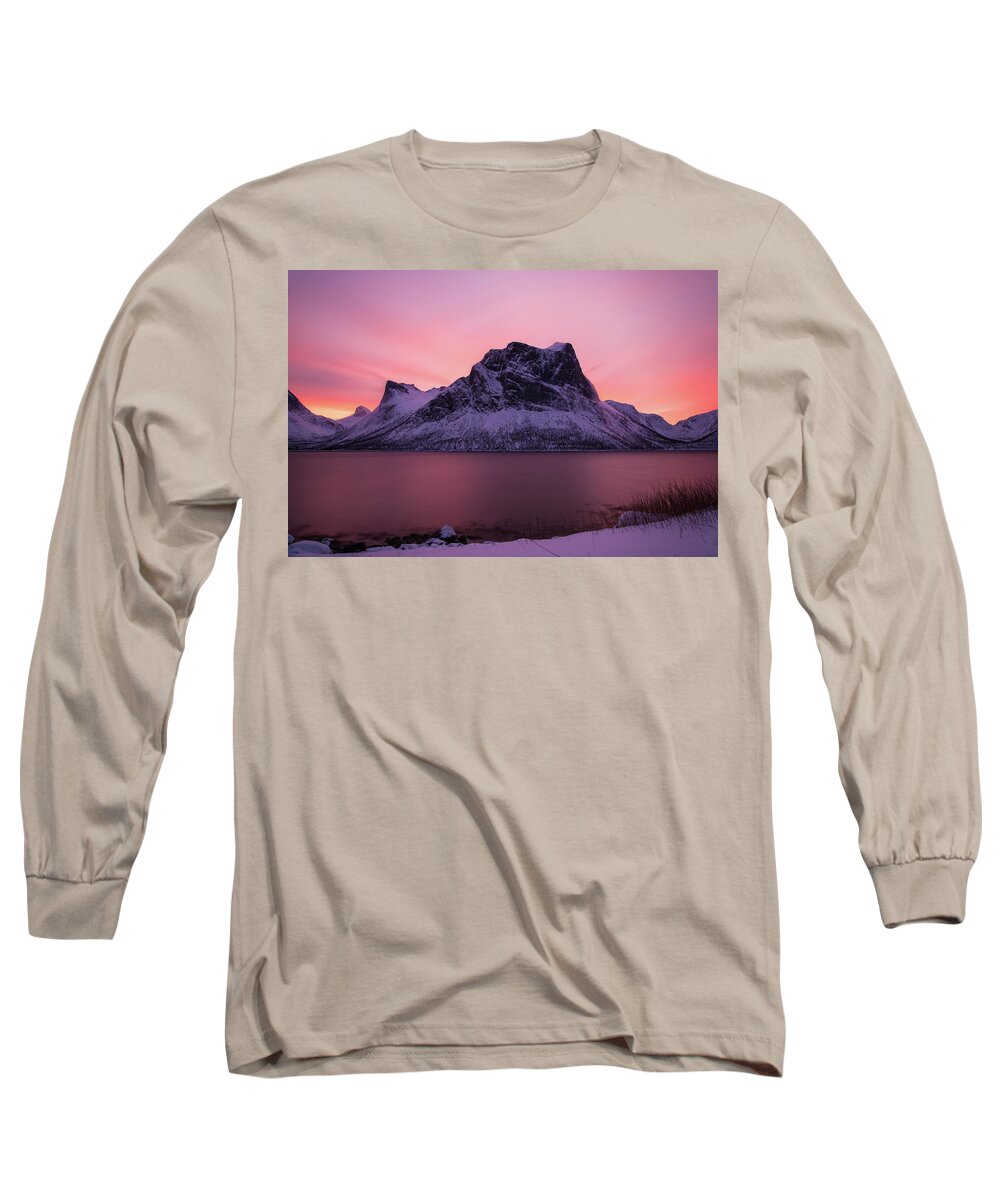 Norway Long Sleeve T-Shirt featuring the photograph Halo in Pink by Alex Lapidus