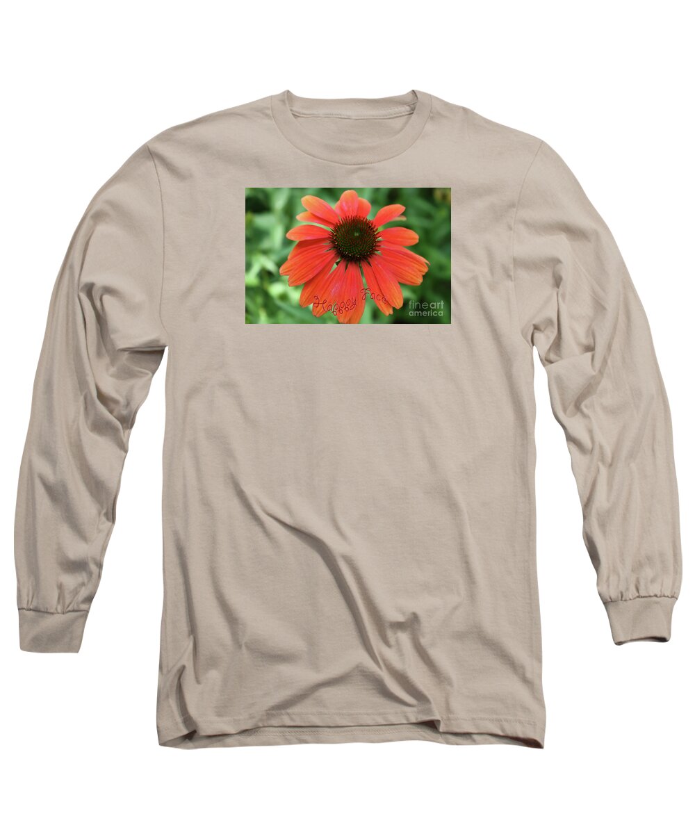 Flower Long Sleeve T-Shirt featuring the photograph Happy Face Flower by Barbara Dean