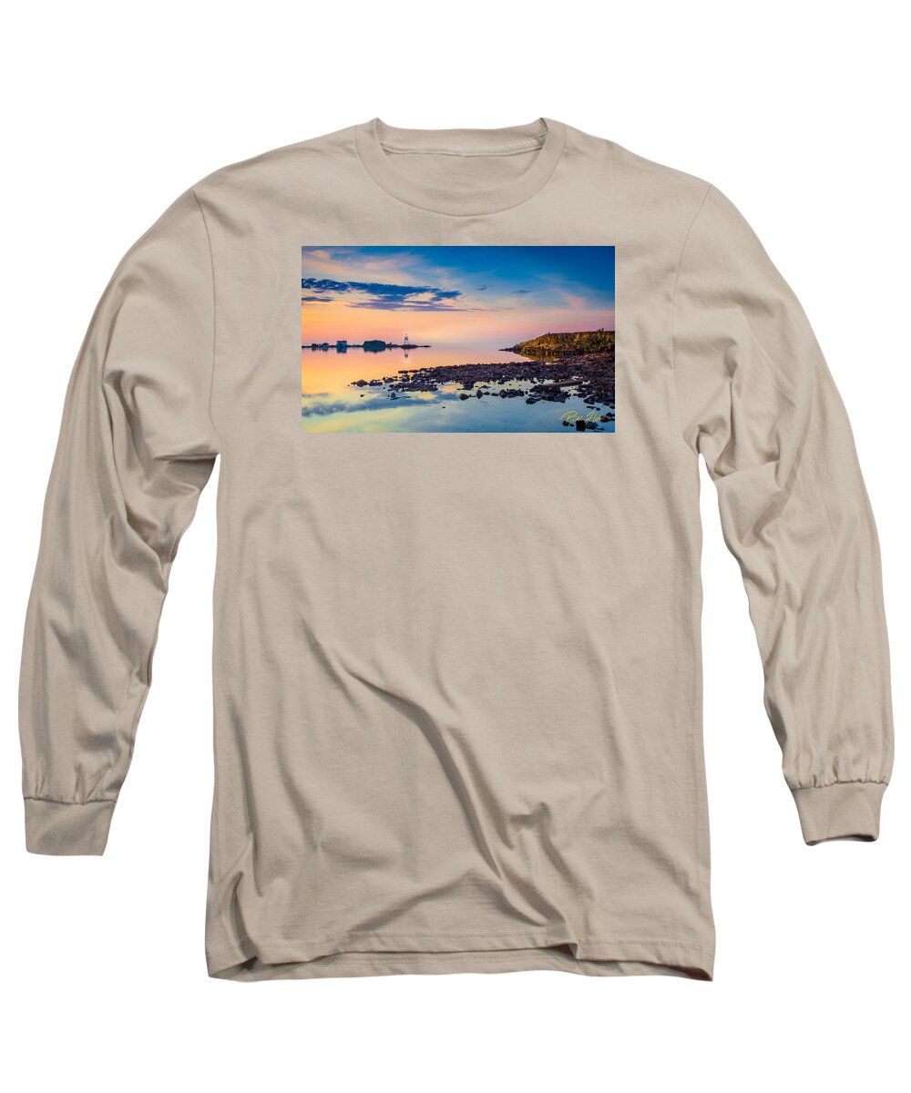 Buildings Long Sleeve T-Shirt featuring the photograph Harbor Like Glass by Rikk Flohr
