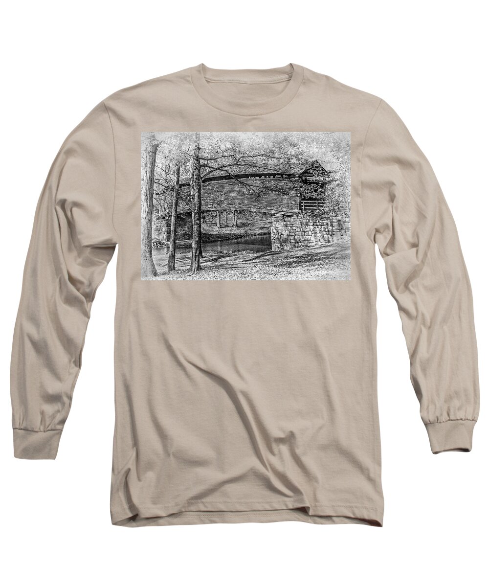 Humpback Long Sleeve T-Shirt featuring the photograph Historic Bridge by James Woody