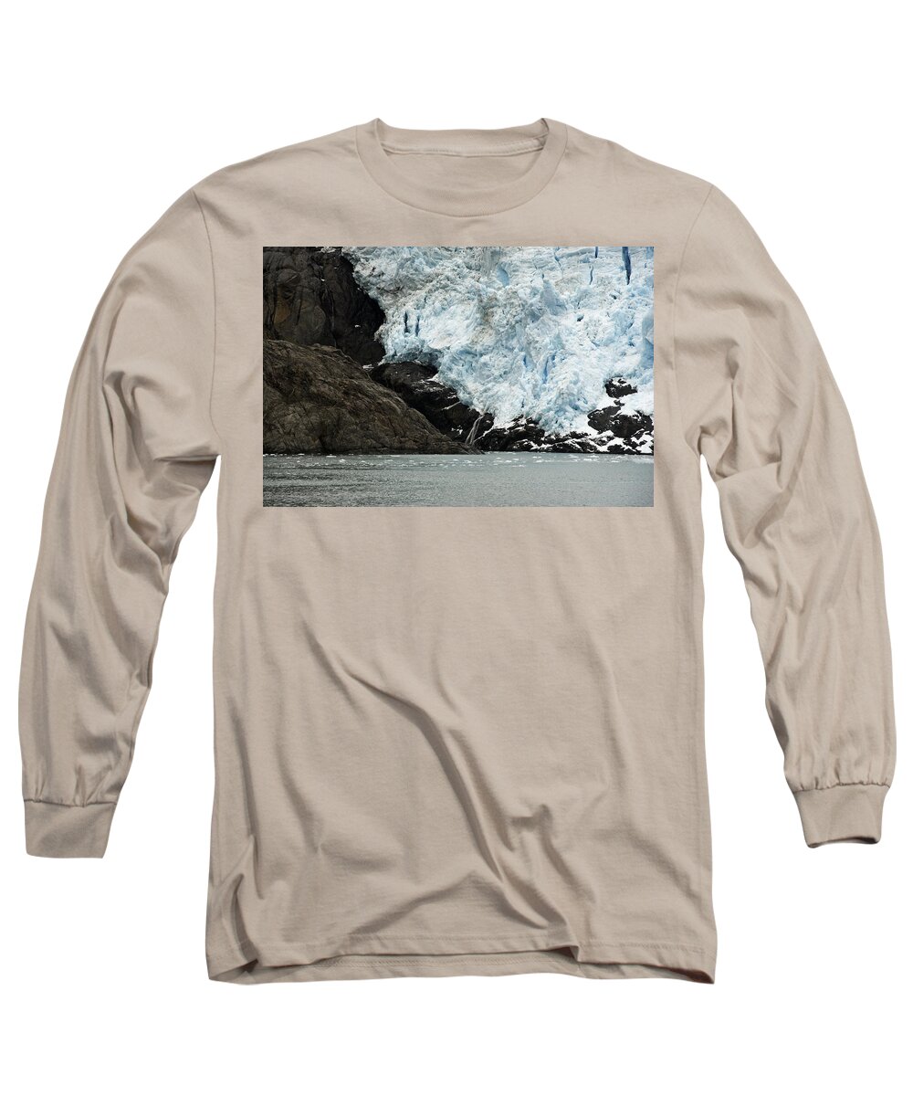 Glacier Long Sleeve T-Shirt featuring the photograph Holgate Glacier by Richard J Cassato