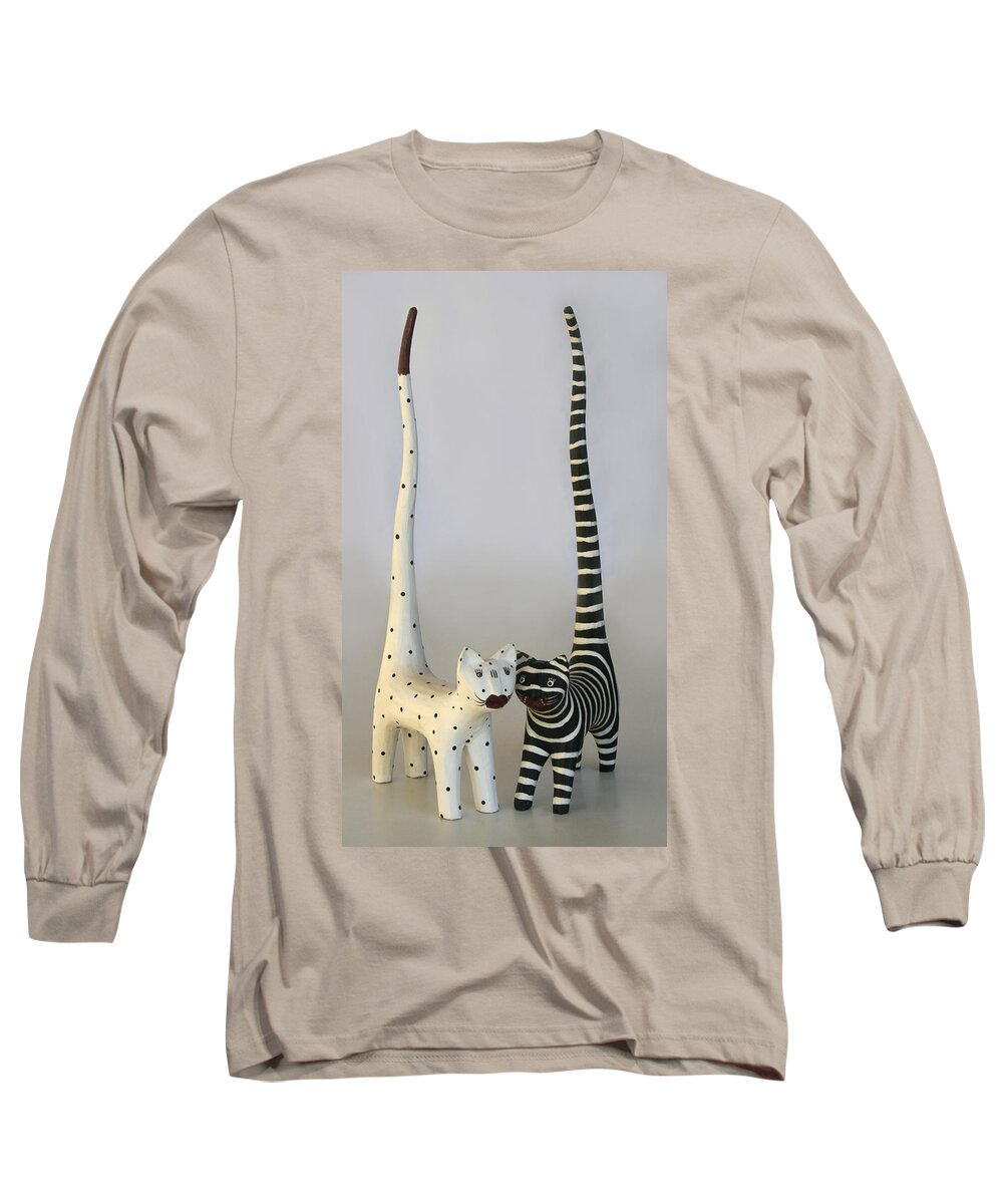 Cats Long Sleeve T-Shirt featuring the photograph I like You by Marna Edwards Flavell