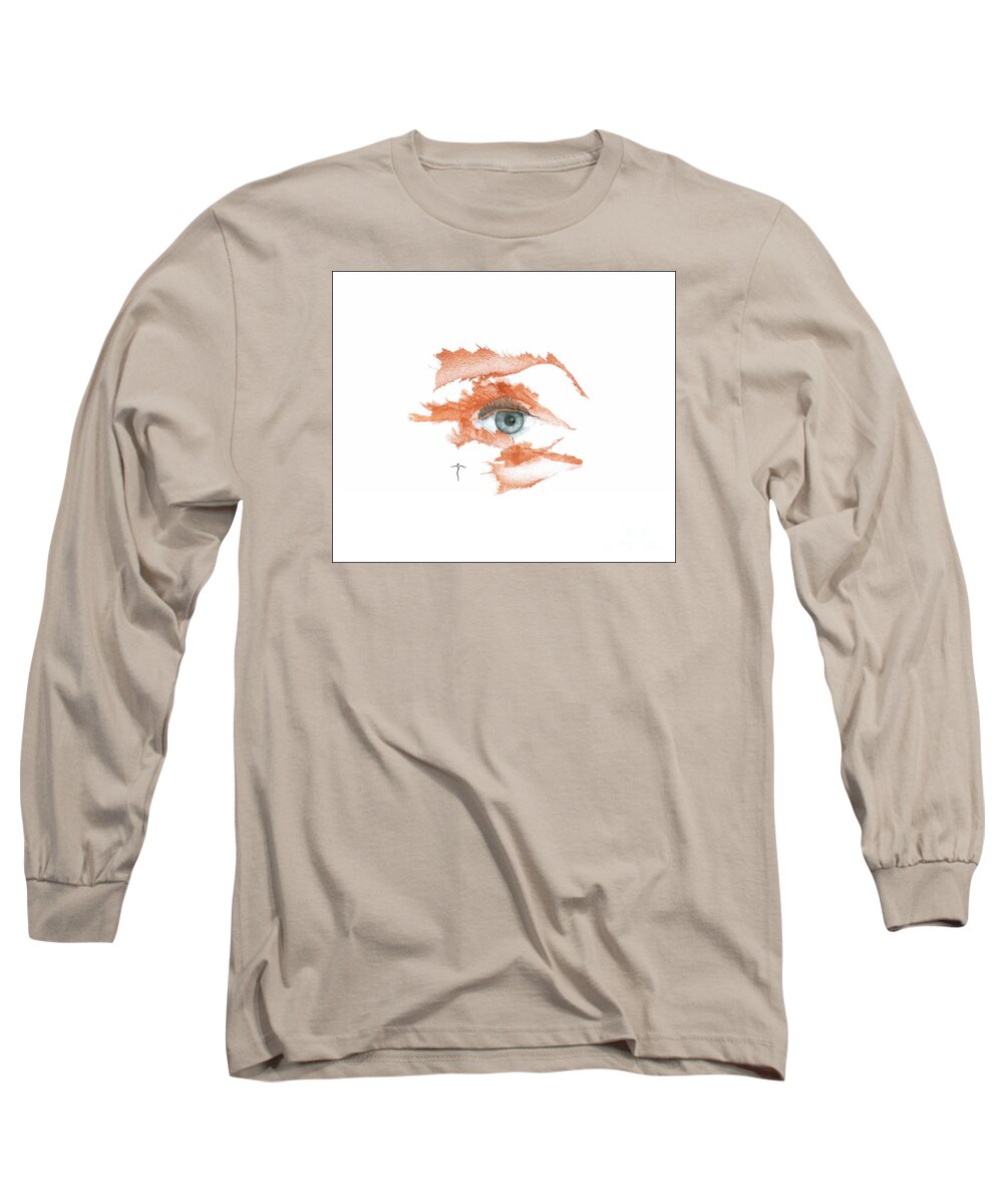  Long Sleeve T-Shirt featuring the drawing I O'Thy Self by James Lanigan Thompson MFA