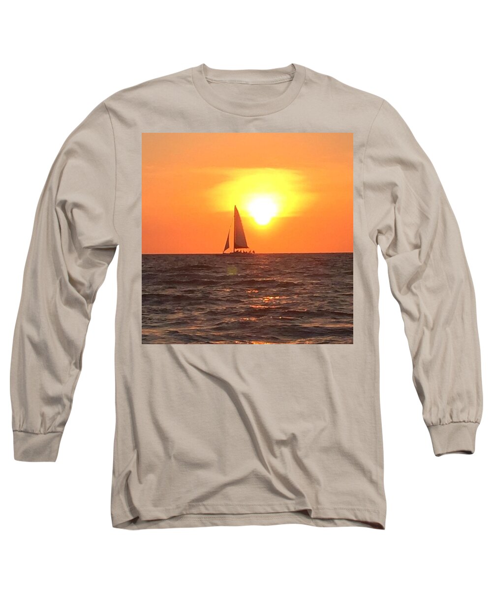 Clearwater Long Sleeve T-Shirt featuring the photograph I Will Never Get Tired Of This View by Erica Schlegel