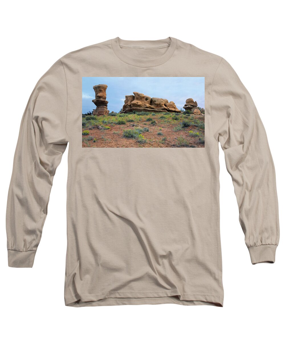 Rock Long Sleeve T-Shirt featuring the photograph Idol Time Pano Version by Paul Breitkreuz